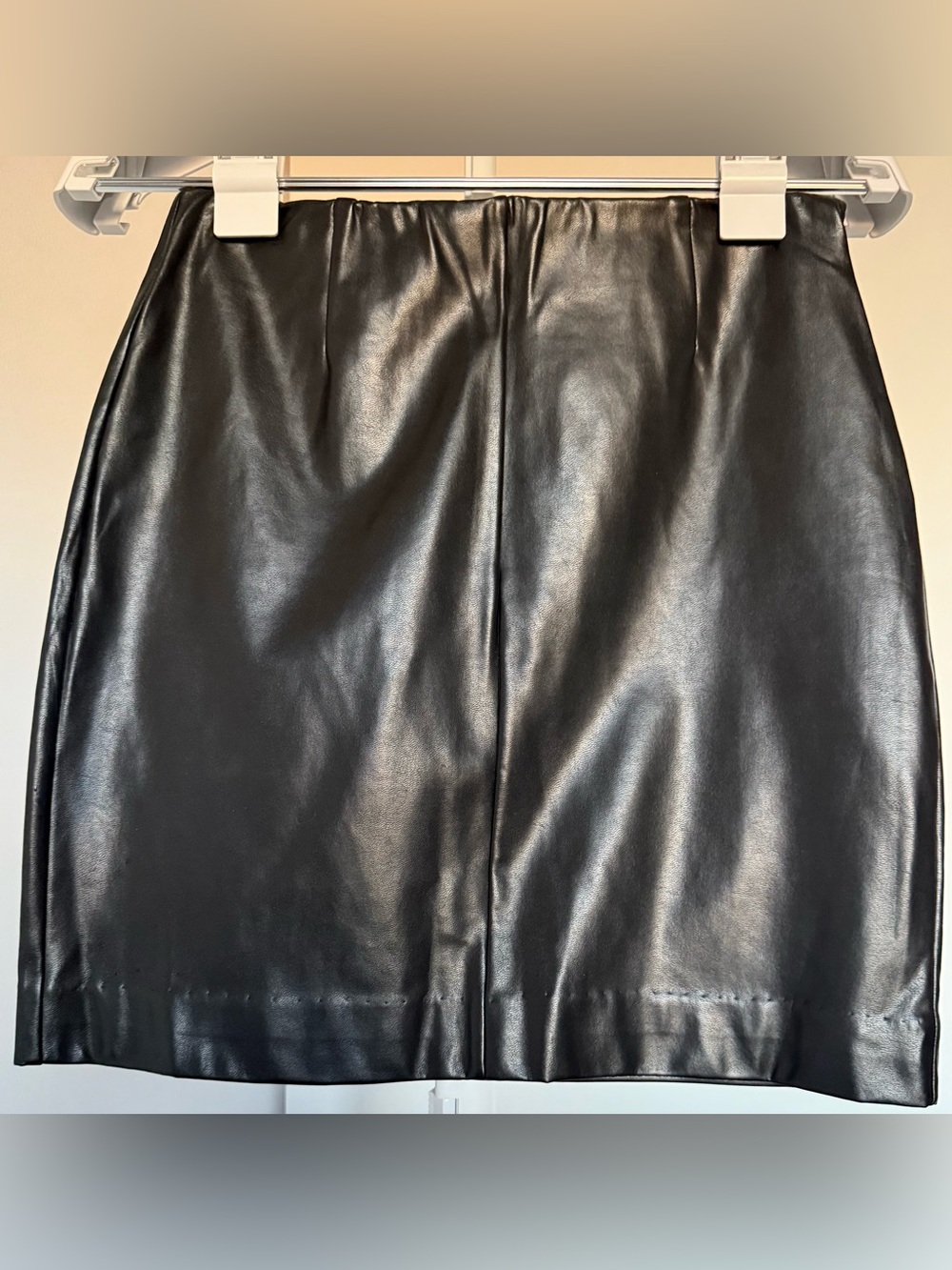 Talula Black Faux Leather Mini Skirt